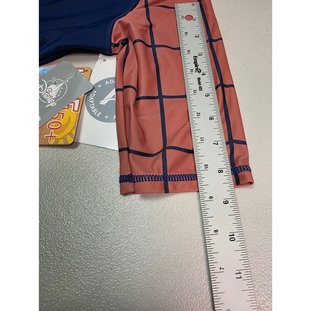 Disney Spider-Man Adaptive Swimsuit Kids XL Red Blue One Piece UPF 50+